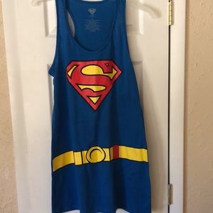 Dress Supergirl junior new size 2XL(19) 50% cotton 50% polyester TM & DC Comics